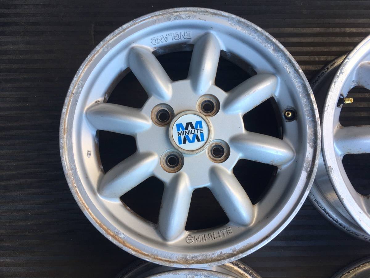 266 ミラジーノ L700S 純正☆4穴 14×4.5J +45 アルミホイール 4