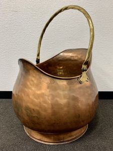 レトロ コールバケツ イタリア 銅 バケツ 花入れ 物入れ 花瓶 イタリア