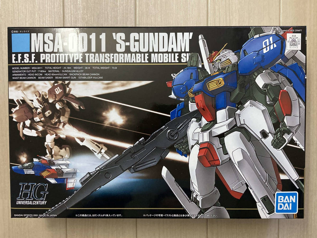 新品未開封 HGUC 1/144 MSA-0011 Sガンダム HG 機動戦士ガンダムセンチネル ガンダム・センチネル