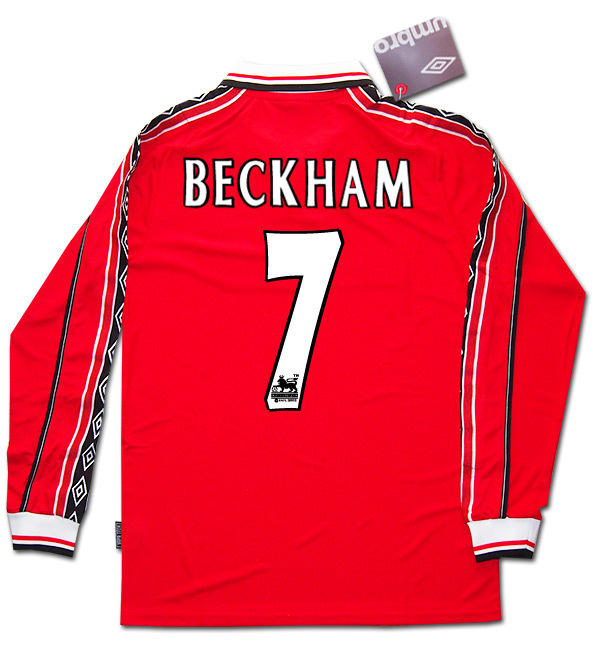 ☆マンチェスターUTD 長袖 1998 HOME #7 ベッカム Lサイズ #7 ☆マンチェスターUTD 長袖 1998 HOME #7 ベッカム Lサイズ #7