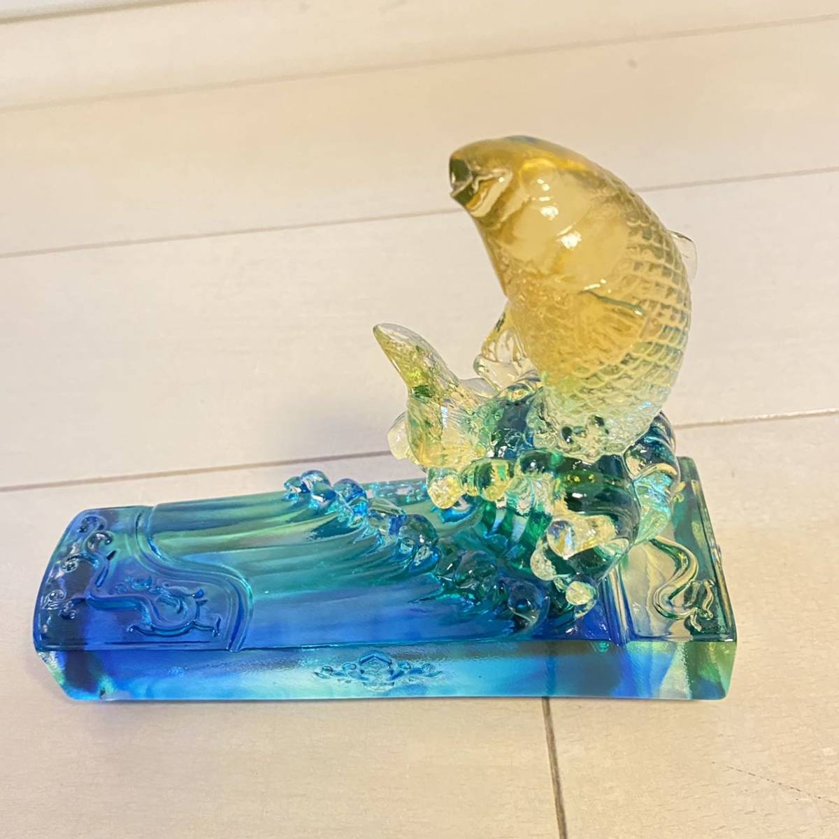 titto 琉園 ガラス 置物 鯉(工芸ガラス)｜売買されたオークション情報