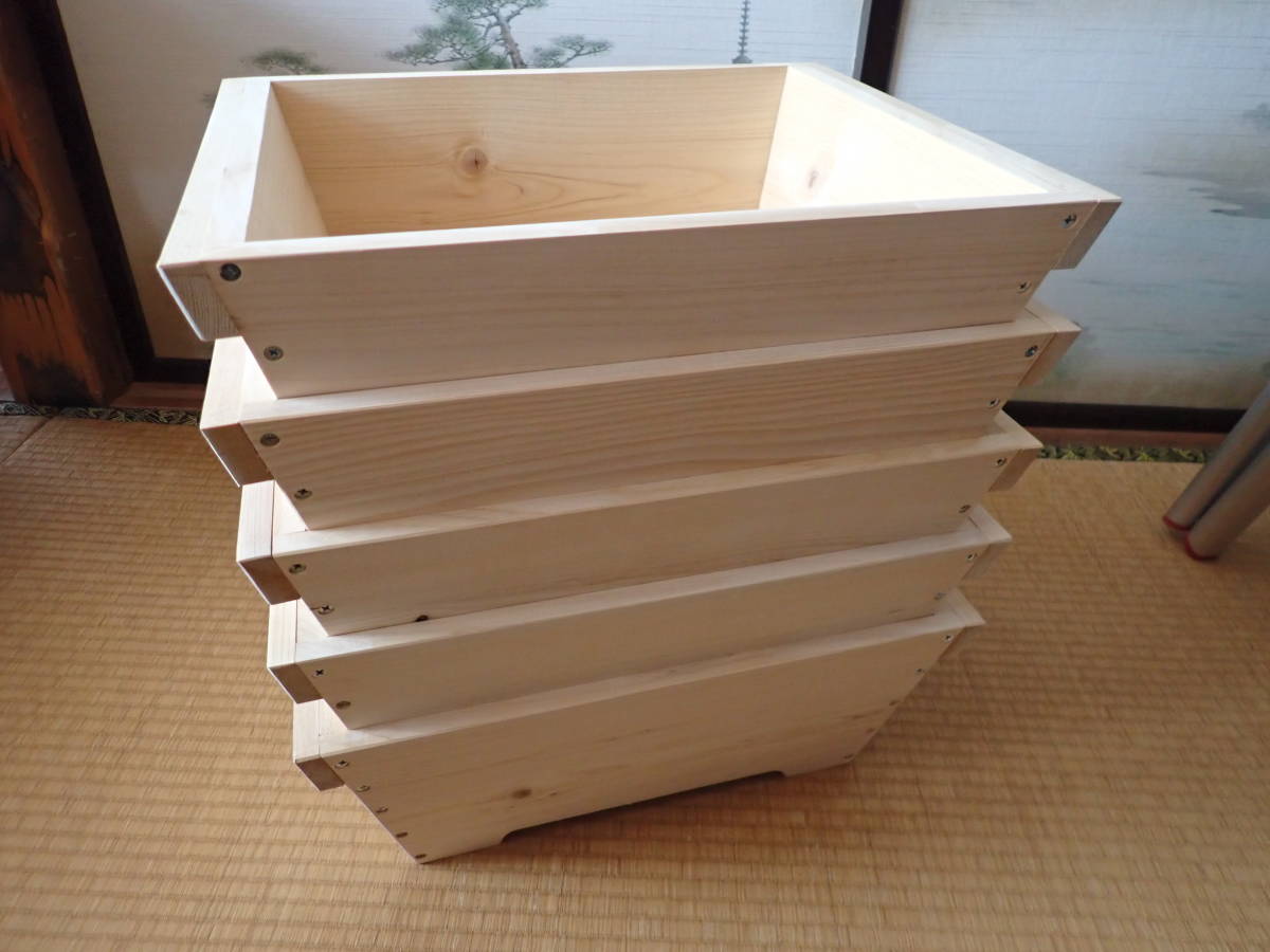 青森ヒバ | 集成材 柱 ひば 中古盆栽鉢 長辺 青森ヒバのある
