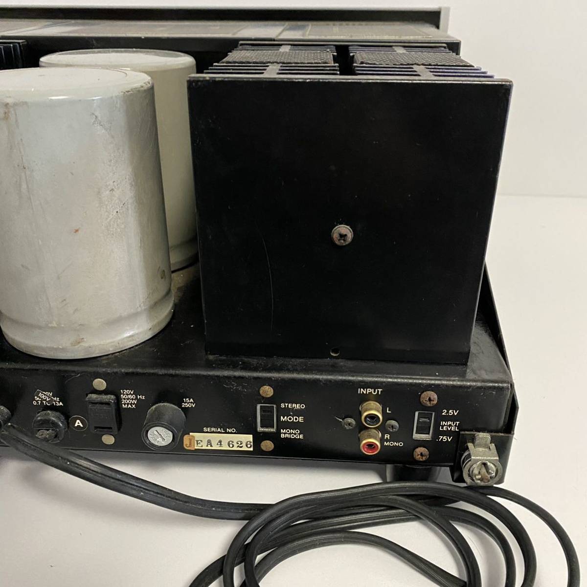 ☆ McIntosh マッキントッシュ MC7270 パワーアンプ 【通電OK】中古 現状品 McIntosh マッキントッシュ MC7270 with MC7270の仕様 0