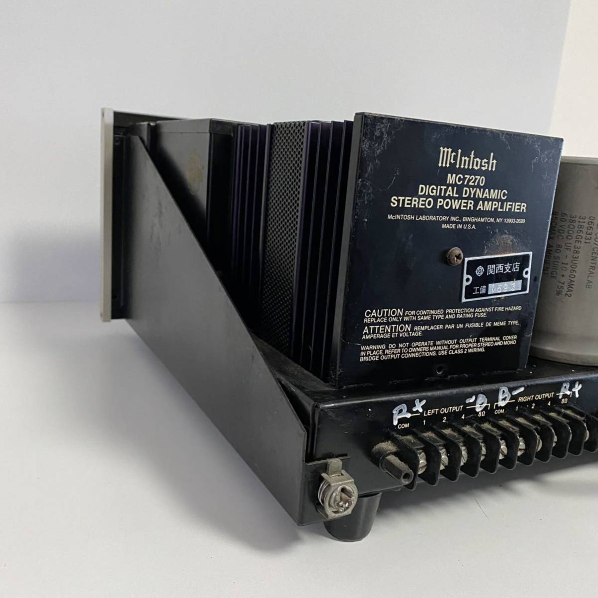 ☆ McIntosh マッキントッシュ MC7270 パワーアンプ 【通電OK】中古 現状品 McIntosh マッキントッシュ MC7270 with MC7270の仕様 0