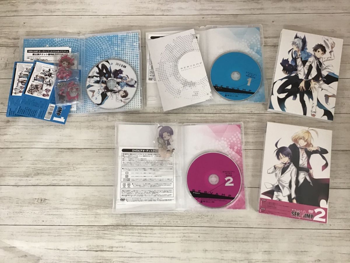 現状】 DVD SERVAMP サーヴァンプ アニメイト限定版 全6巻 , 劇場版 