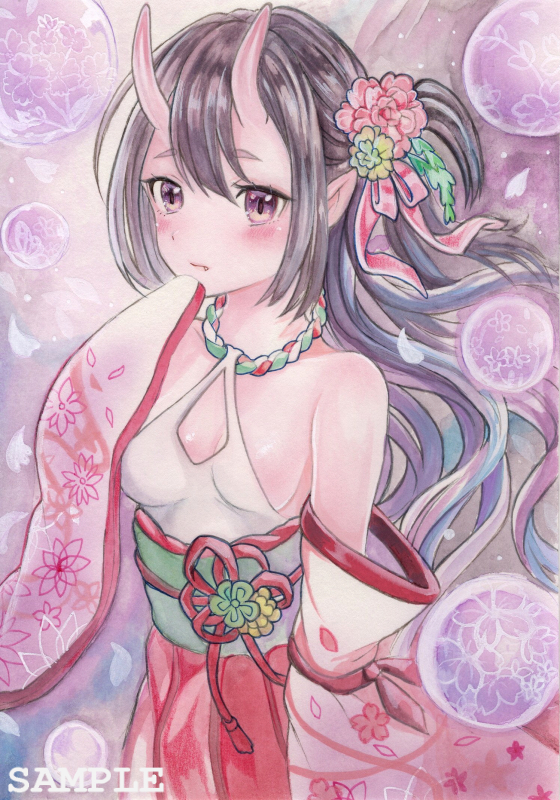 同人手描きイラスト オリジナル 創作 鬼っ娘 B6 手描きイラスト 売買されたオークション情報 Yahooの商品情報をアーカイブ公開 オークファン Aucfan Com