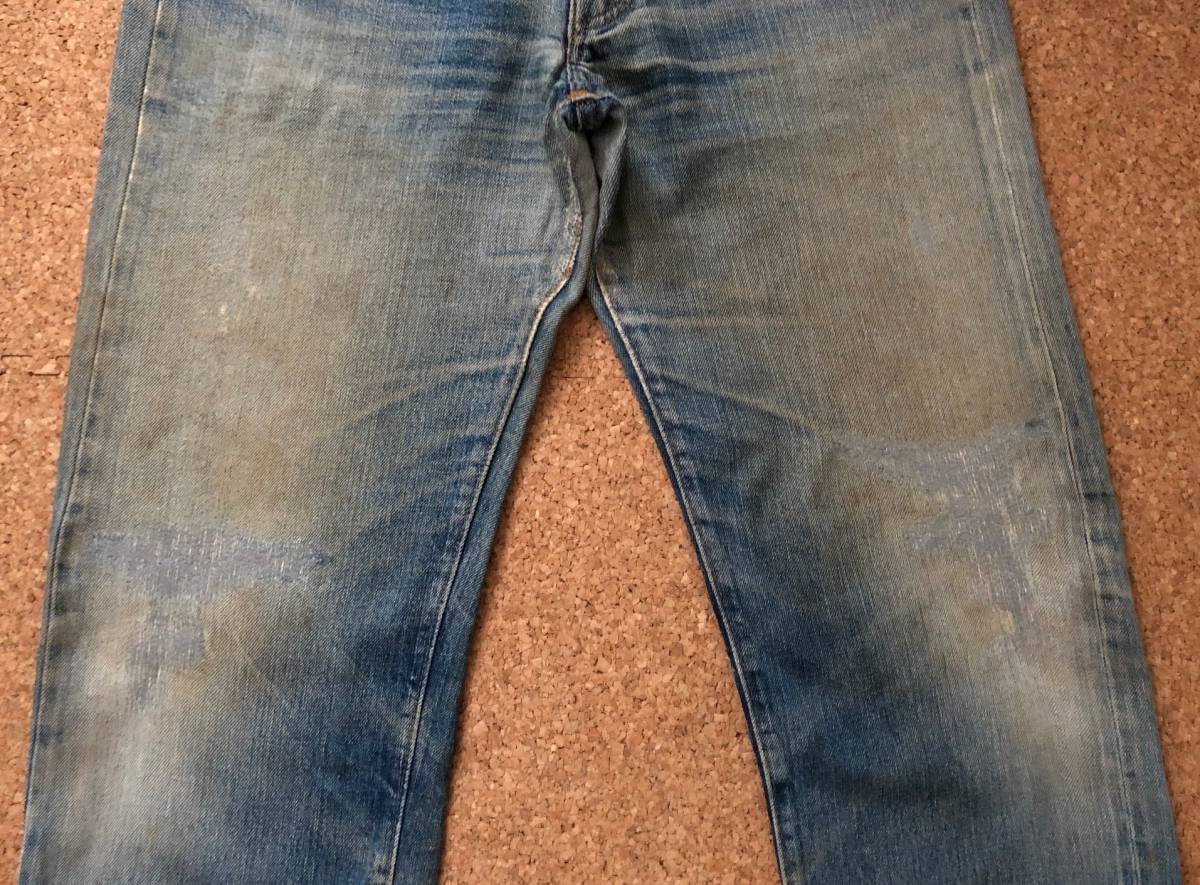 70S LEVIS リーバイス501 66前期 鬼ヒゲ！アタリ抜群！ リペア済み 