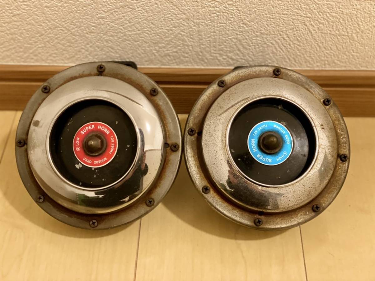 12V スーパーホーン ベンツホーン 車用 290Hz 345Hz スーパーホーン 