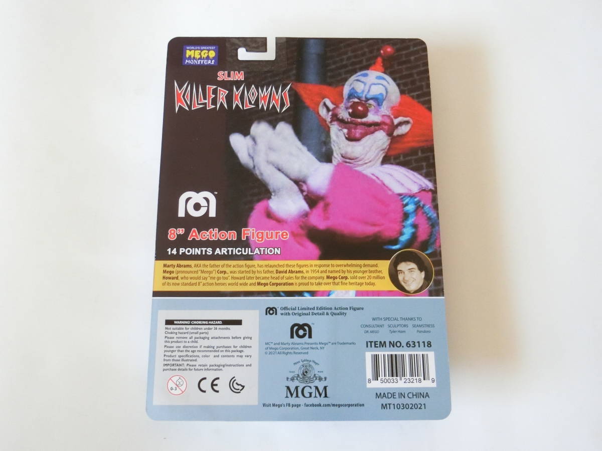 Mego キラークラウン スリム Killer Klowns Slim 8インチ フィギュア 