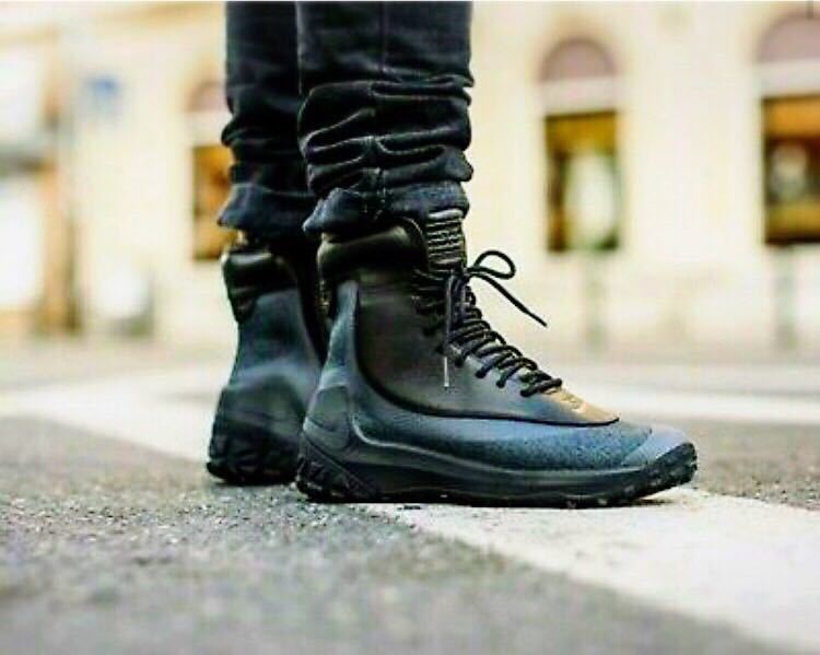 Nike☆Zoom ブーツ・黒・23.0㎝・ナイキ・ショートブーツ・検 
