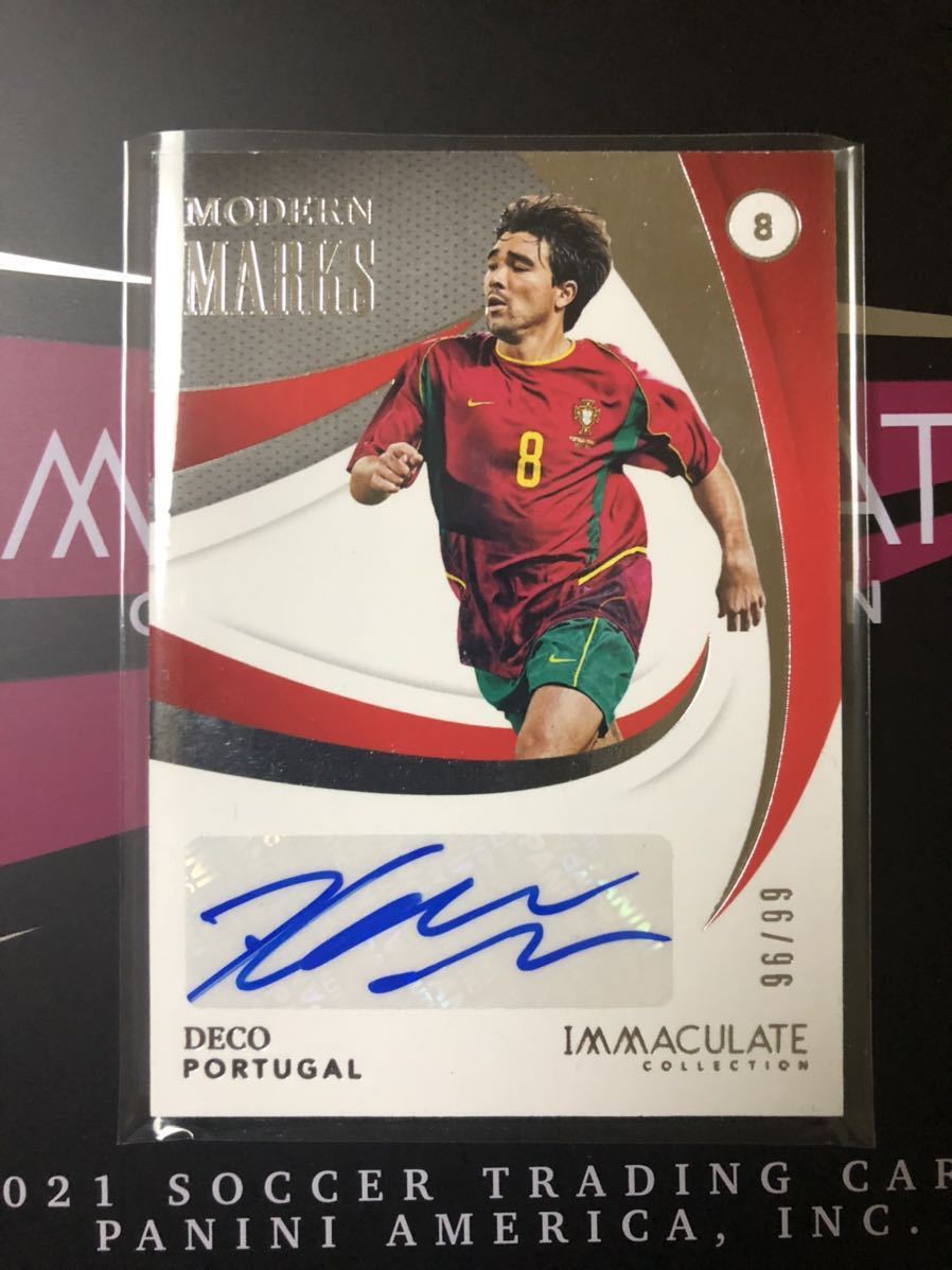 2021 Panini Immaculate Soccer Deco デコ 直筆サインカード auto