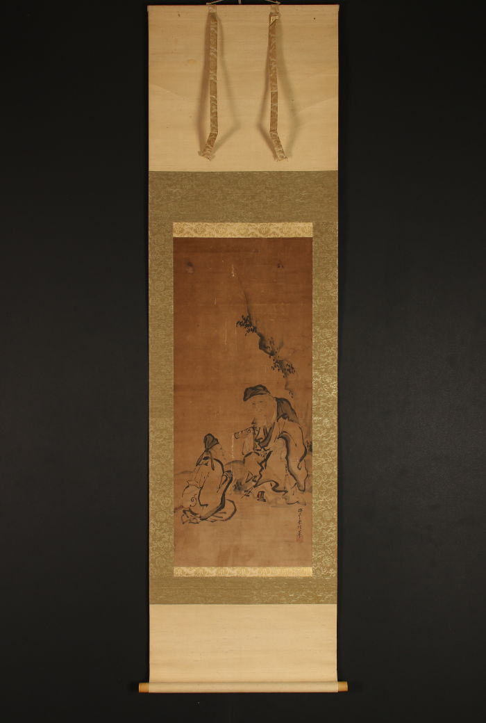 人気セール，新品 模写 一灯 pp7066 狩野渓雲来信 高士人物図(人物、菩薩)｜売買されたオークション情報、yahooの商品情報をアーカイブ公開 - オークファン 人物、菩薩