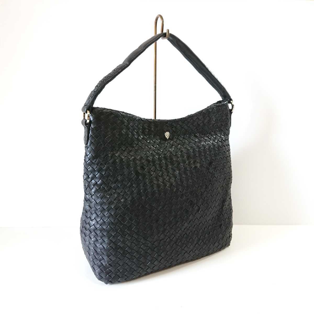 ☆極美品 Helen Kaminski ヘレンカミンスキー ワンハンドル レザー 