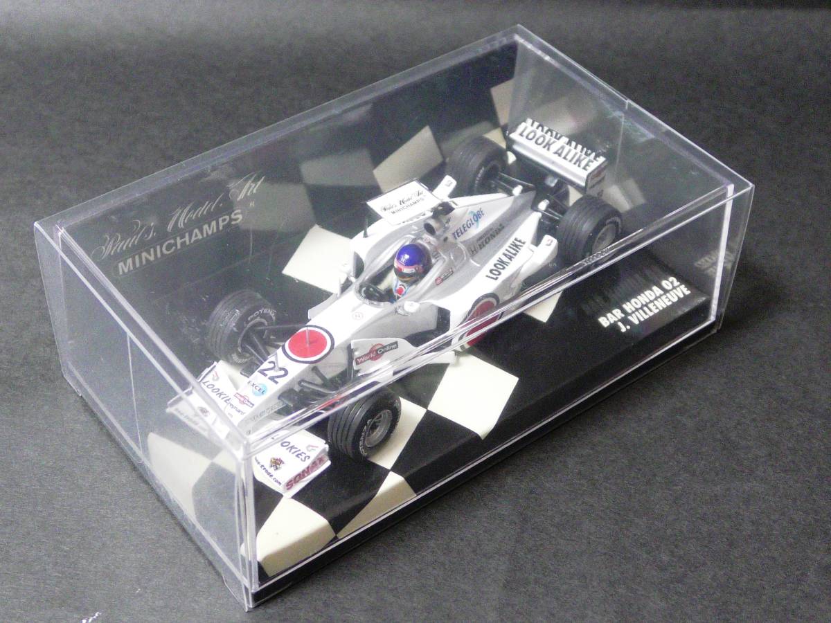 F1 Minichamps 1/18 BAR Honda 02 N°22 De 2000, Pilote J. Villeneuve, état Neuf
