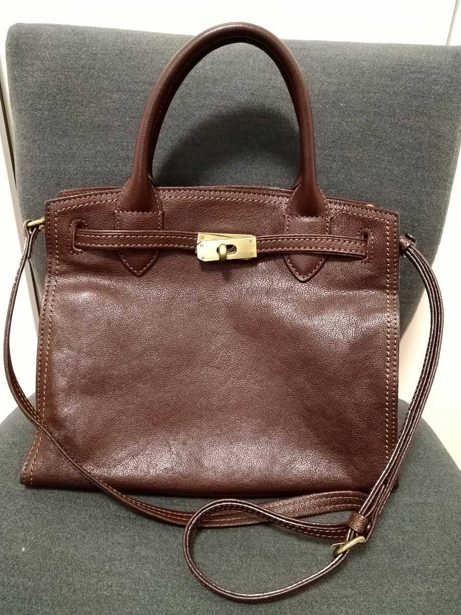 限定セール，品質保証 美品★Dakota★本革★オーリオレザートートバッグ★ショルダー★チョコブラウン