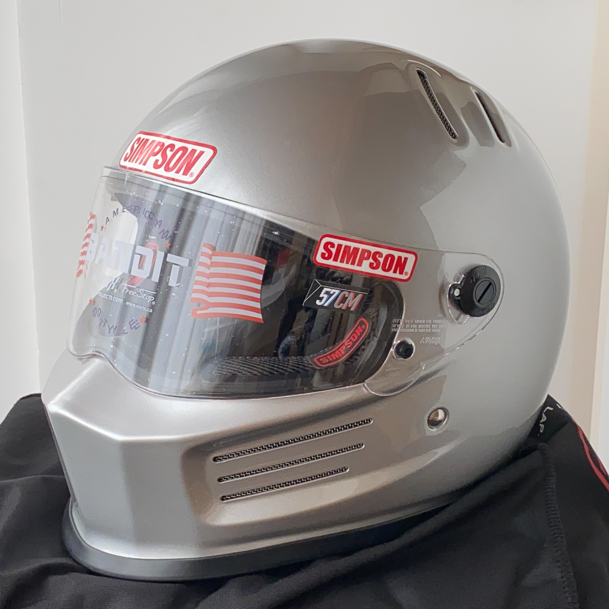 SIMPSON BANDIT シルバー 57cm ，シンプソン バンディット NORIX フル