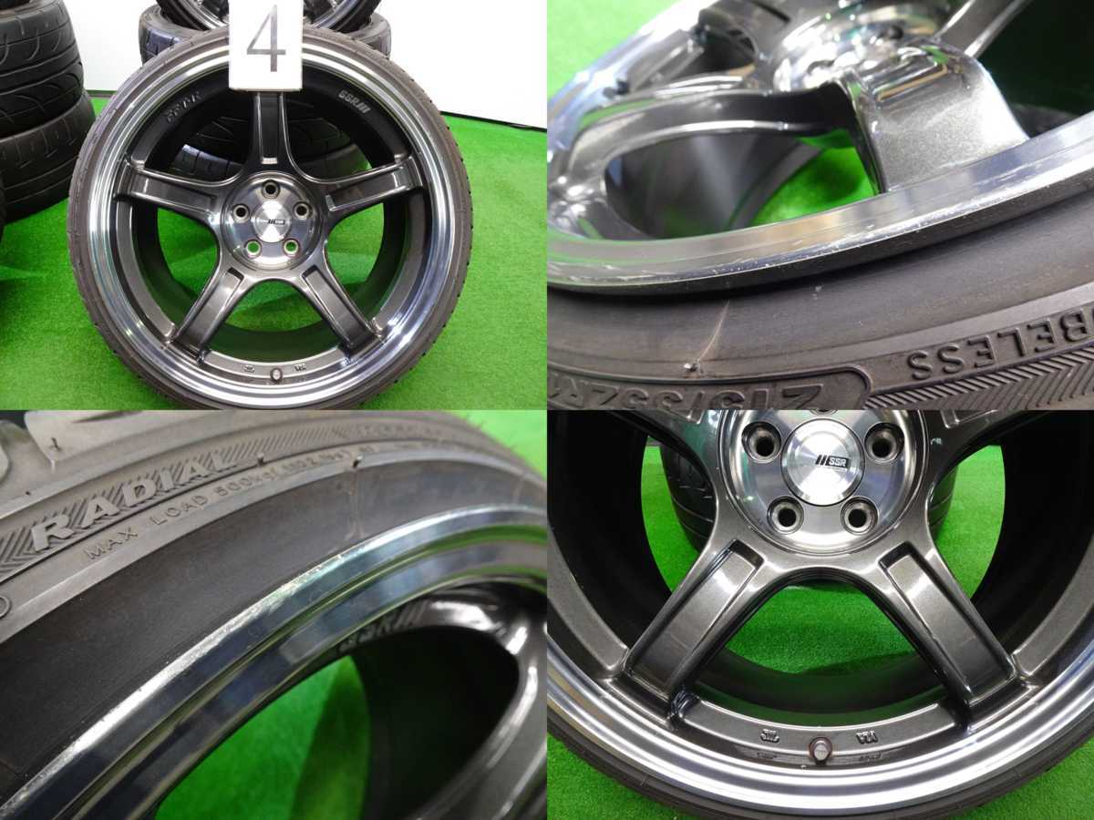 4本 SSR GTX03 18インチ ホイール 9.5J +38 5H PCD 100 ラジアル KENDA 