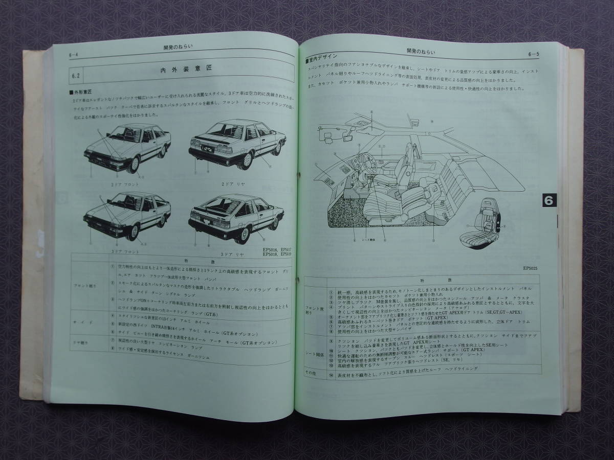 AE86 AE85 スプリンタートレノ 新型車解説書 絶版！稀少書籍☆スプリンター トレノ AE86、AE85 後期型【 新型車解説