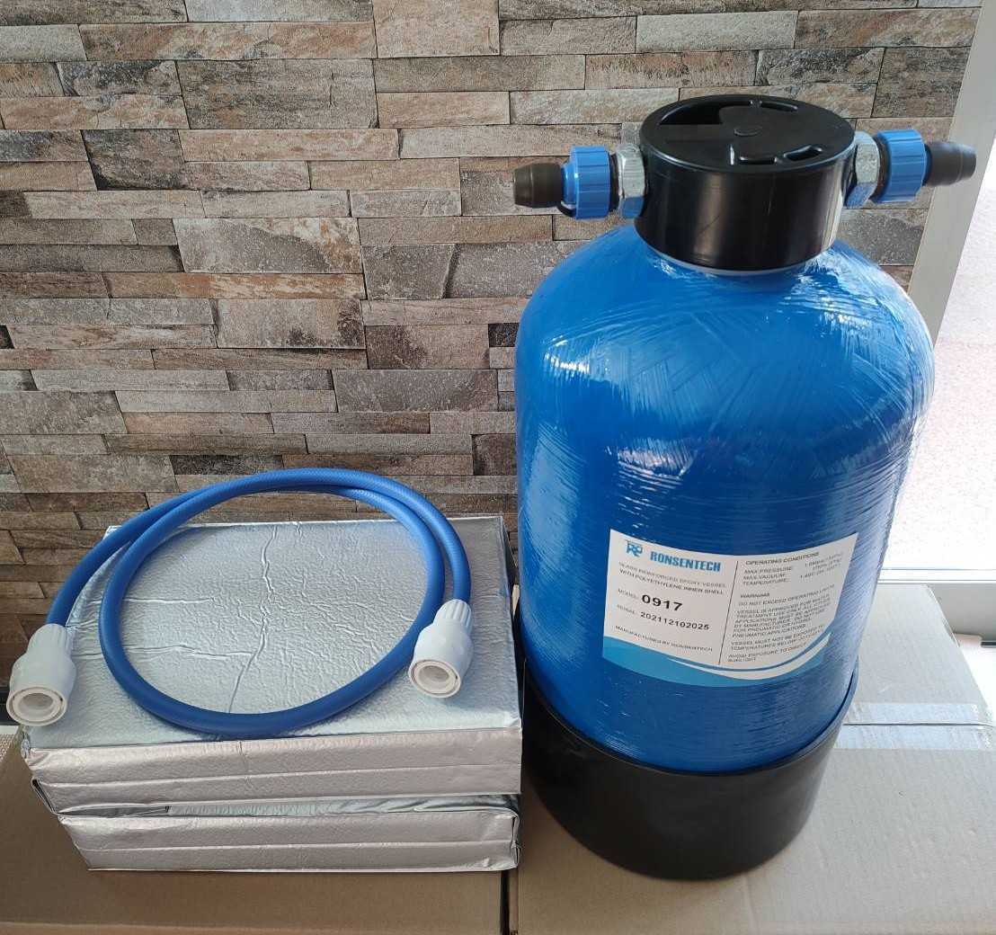 純水器』FRPタンク13.8リットル イオン交換樹脂10リットル充填済 新品 