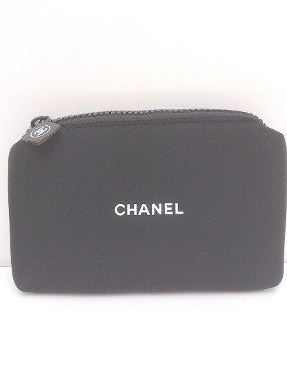 CHANEL シャネル ポーチ コスメ トラベル 化粧 ノベルティ ブラック