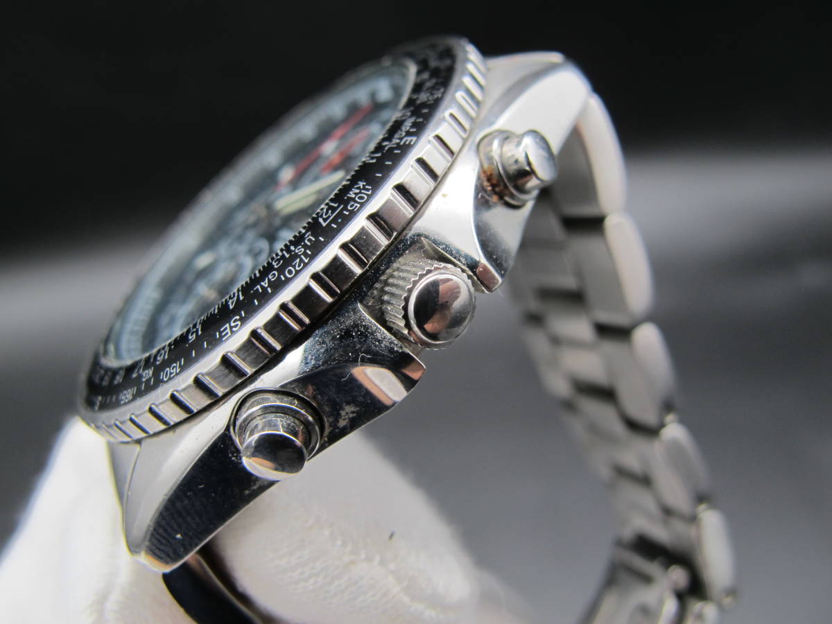 SEIKO セイコー パイロット クロノグラフ 100M デイト 7T92-0CF0 