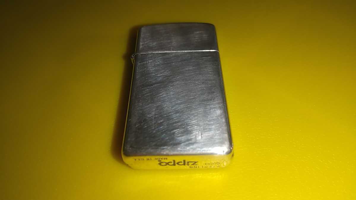 スターリングシルバー ZIPPO スリム ジッポー Zippo 純銀 ライター 