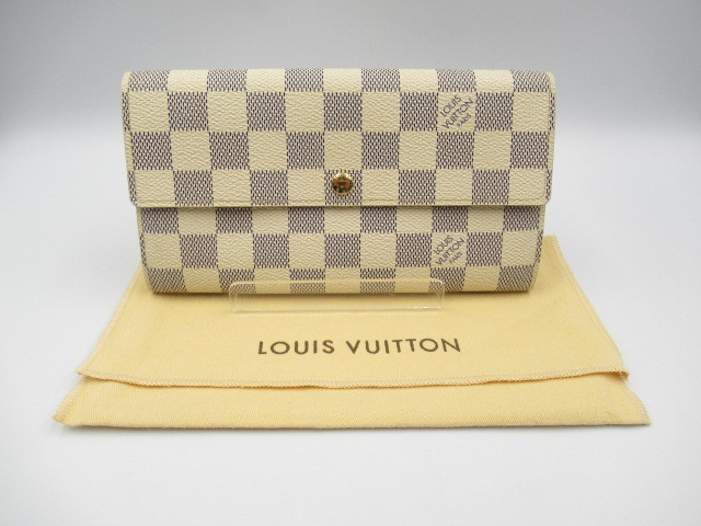 LOUIS VUITTON ルイ ヴィトン ダミエ・アズール ポルトフォイユ・サラ 長財布 N61735 保存袋付 中古 現状品 LOUIS ルイヴィトン VUITTON Vuitton ジッピーウォレット SP0015☆★
