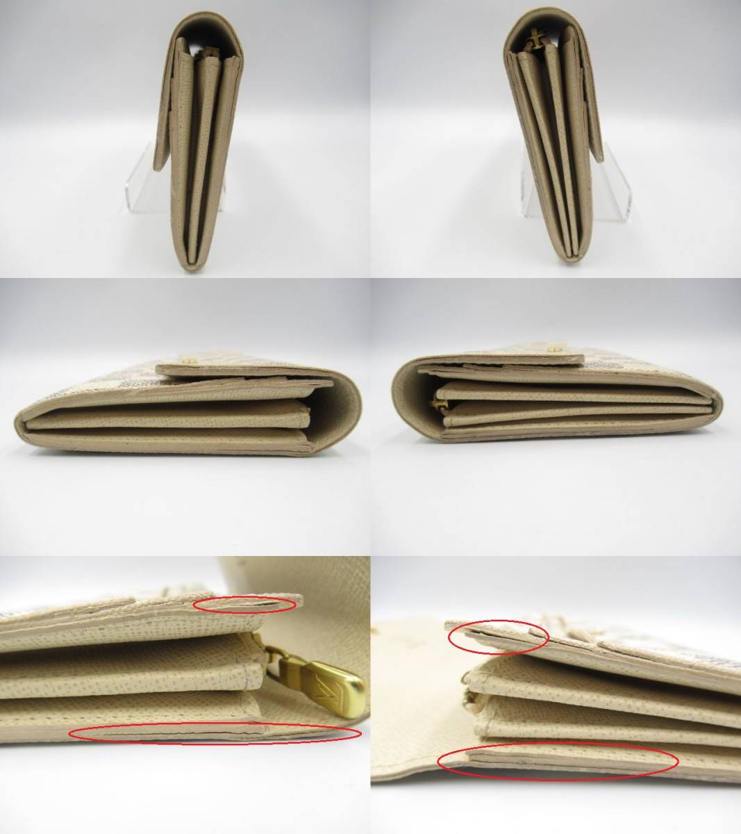 LOUIS VUITTON ルイ ヴィトン ダミエ・アズール ポルトフォイユ・サラ 長財布 N61735 保存袋付 中古 現状品 LOUIS ルイヴィトン VUITTON Vuitton ジッピーウォレット SP0015☆★