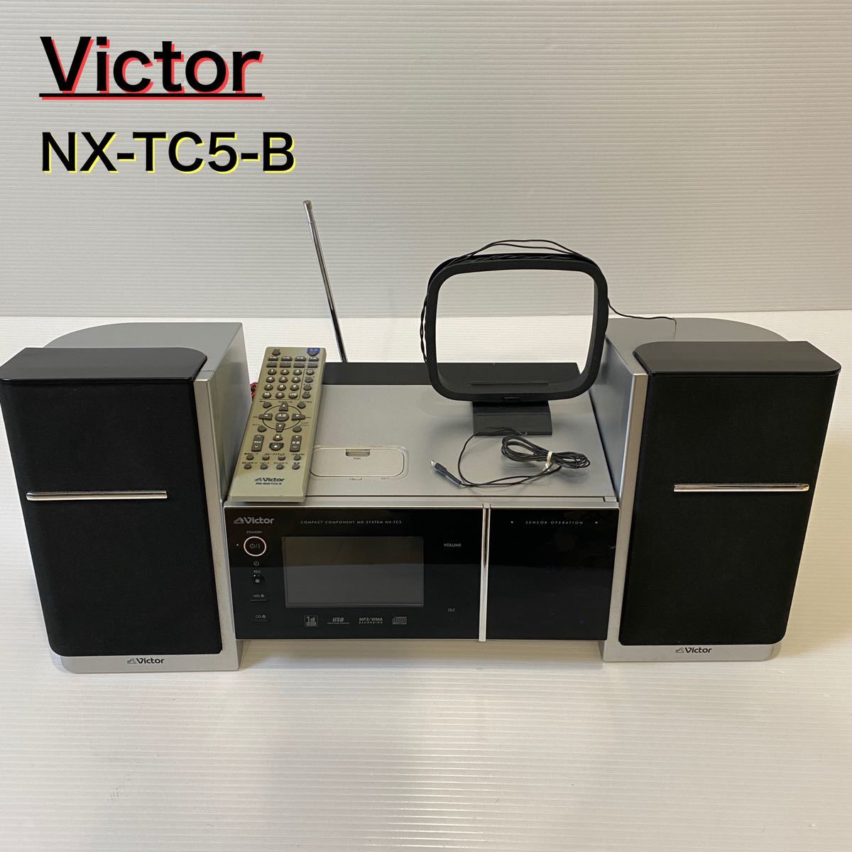 ビクター Victor JVC NX-TC5-B コンポ iPod CD MD ビクター コンポ