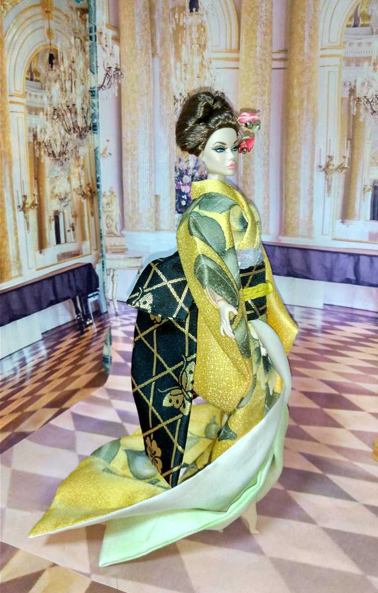 バービー、ポピーパーカーFR体型着物黄色系 Poppy - バービー人形 Etsy