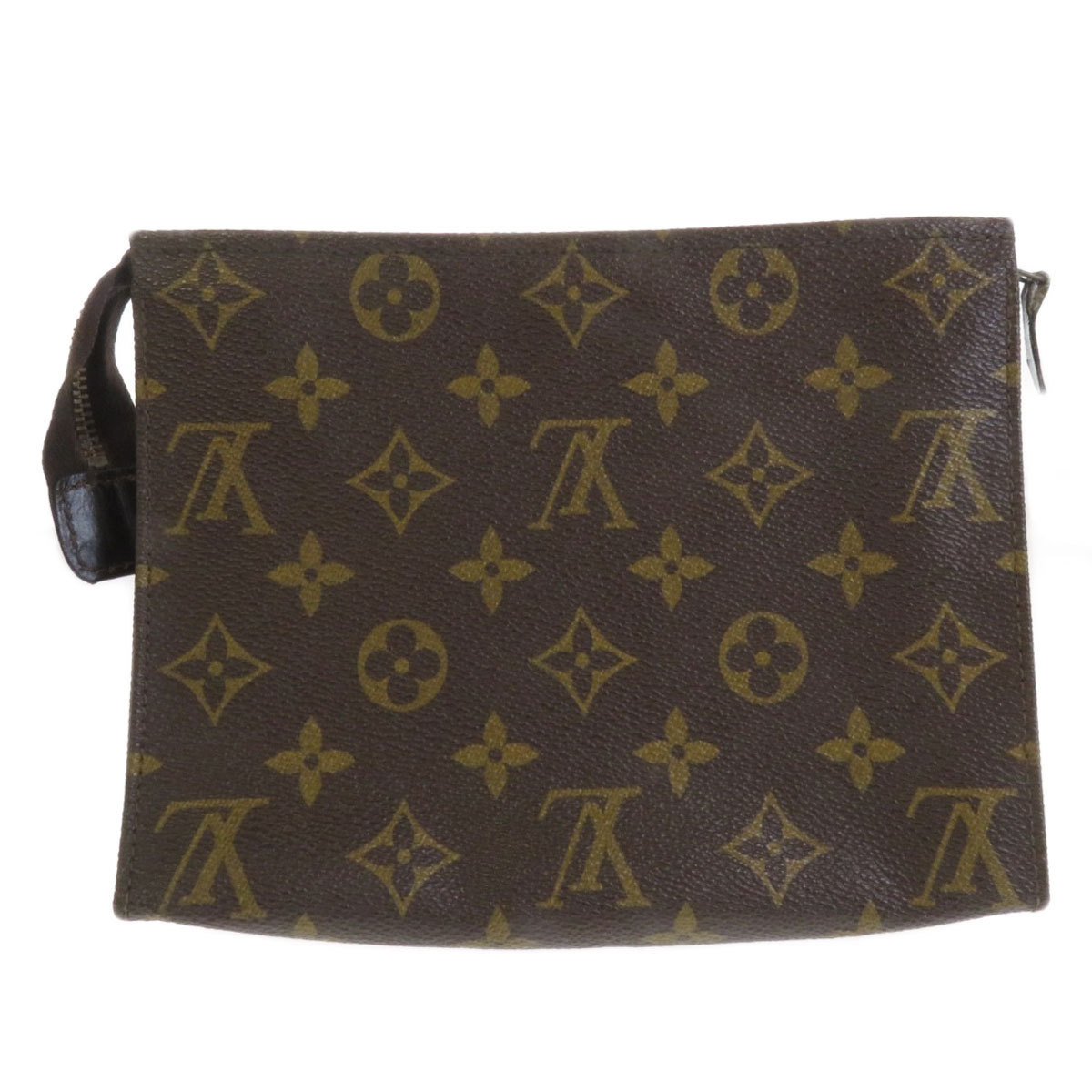 LOUIS VUITTON ルイヴィトン M47544 ポシェット トワレット19 モノグラム 化粧ポーチ モノグラムキャンバス レディース 中古
