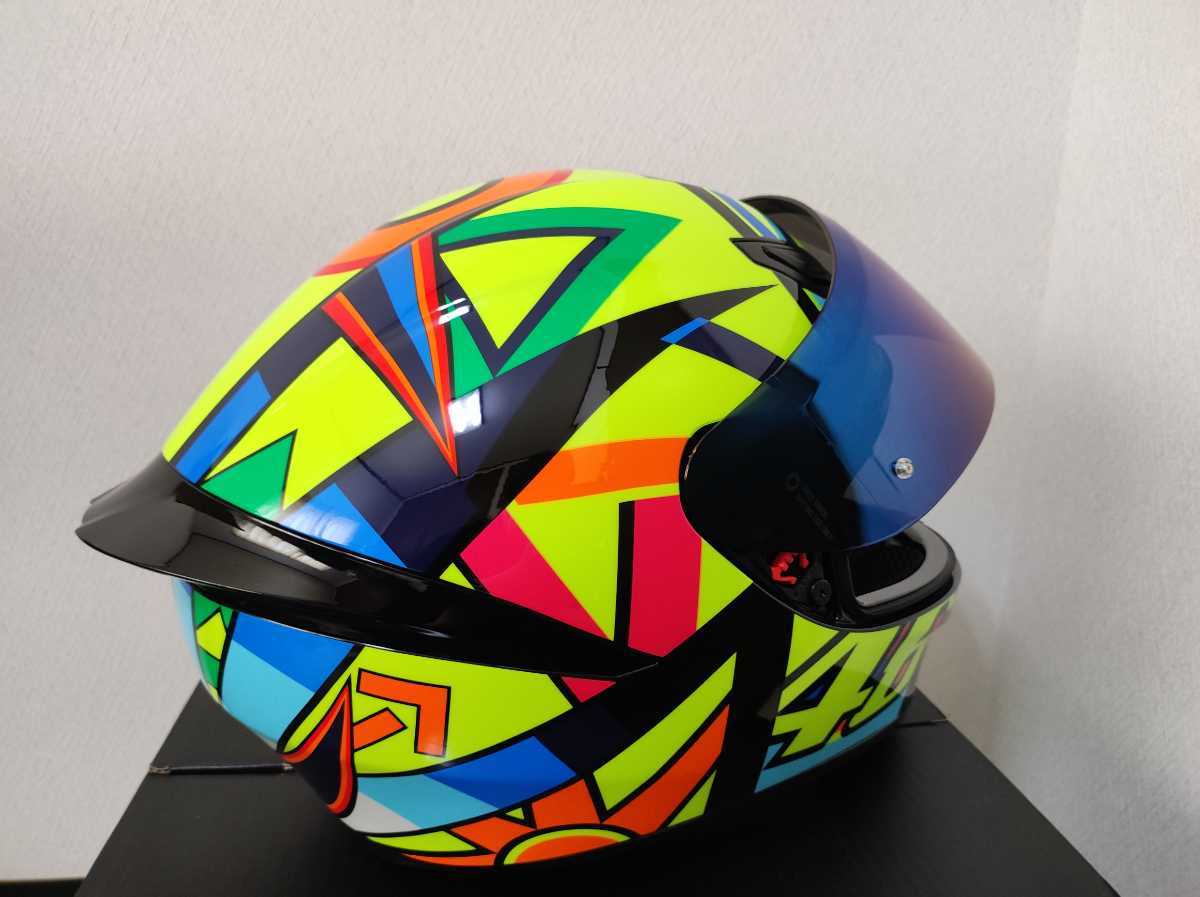 AGV K1 SOLELUNA 2017 ヘルメット ミラーシールド付き 美品 使用回数少 