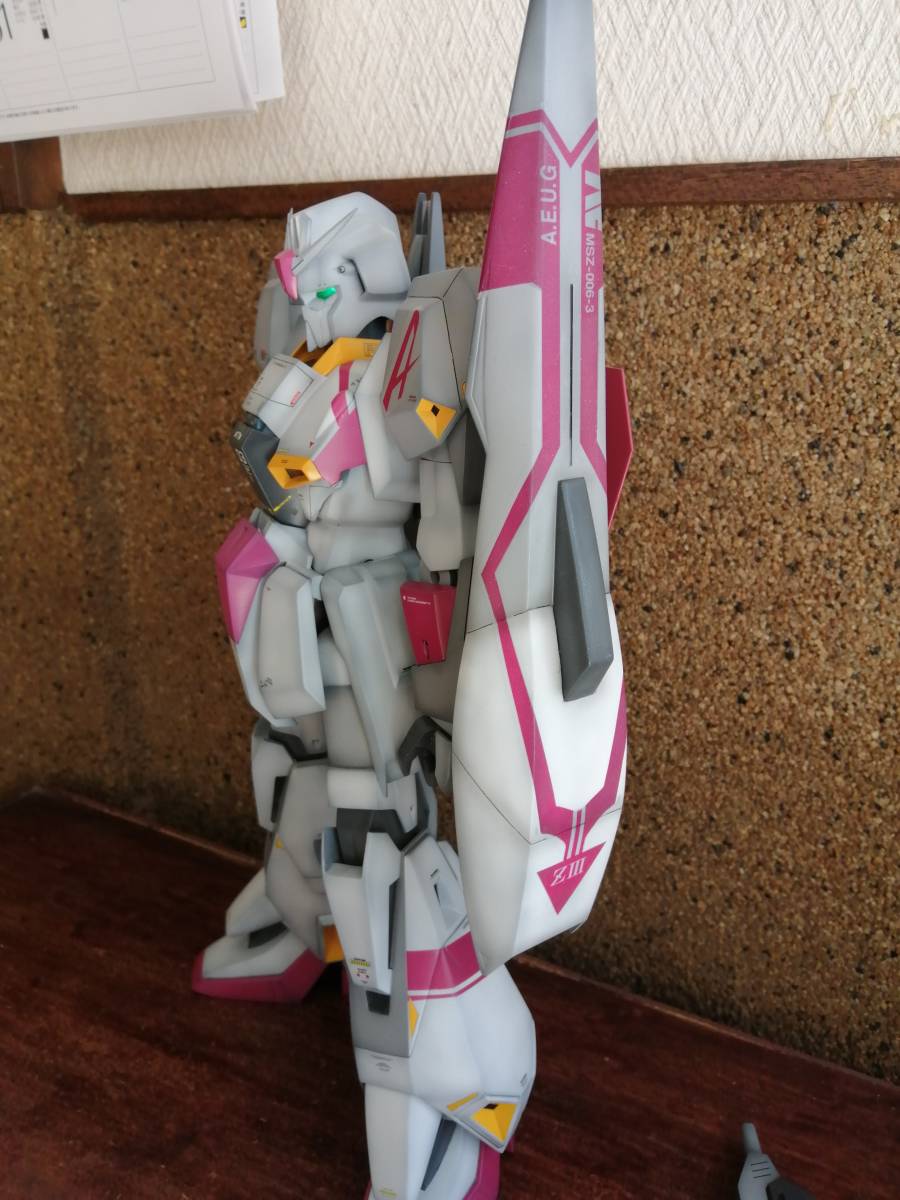 旧キット改造 1 60 ゼータガンダム３号機 アムロ搭乗機 ｚガンダム 完成品 売買されたオークション情報 Yahooの商品情報をアーカイブ公開 オークファン Aucfan Com