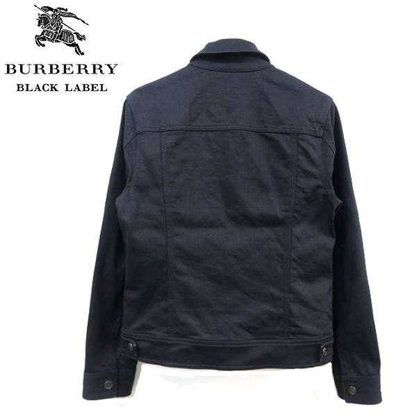 バーバリーブラックレーベル 黒 デニムジャケット Gジャン バーバリー