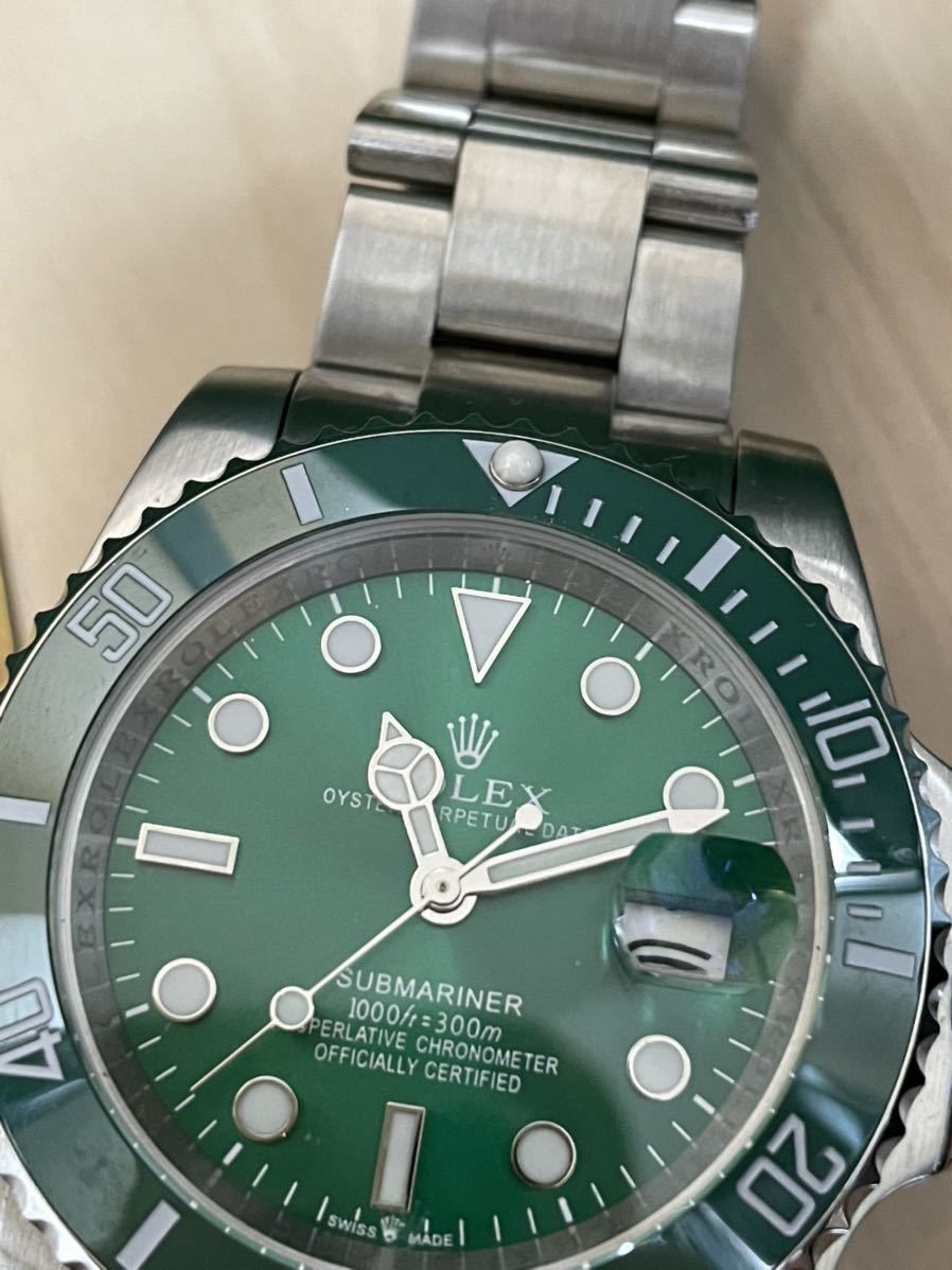1円　ロレックス　ROLEX グリーン文字盤　サブマリーナ　116610LV 箱　ギャラ　有り_2