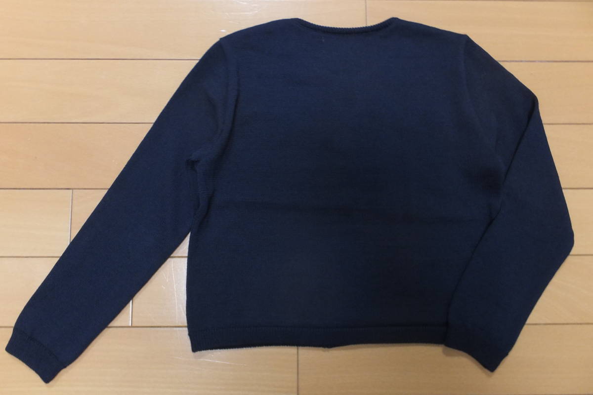 良品☆familiar／ファミリア☆ニットカーディガン 130 通学 習い事 