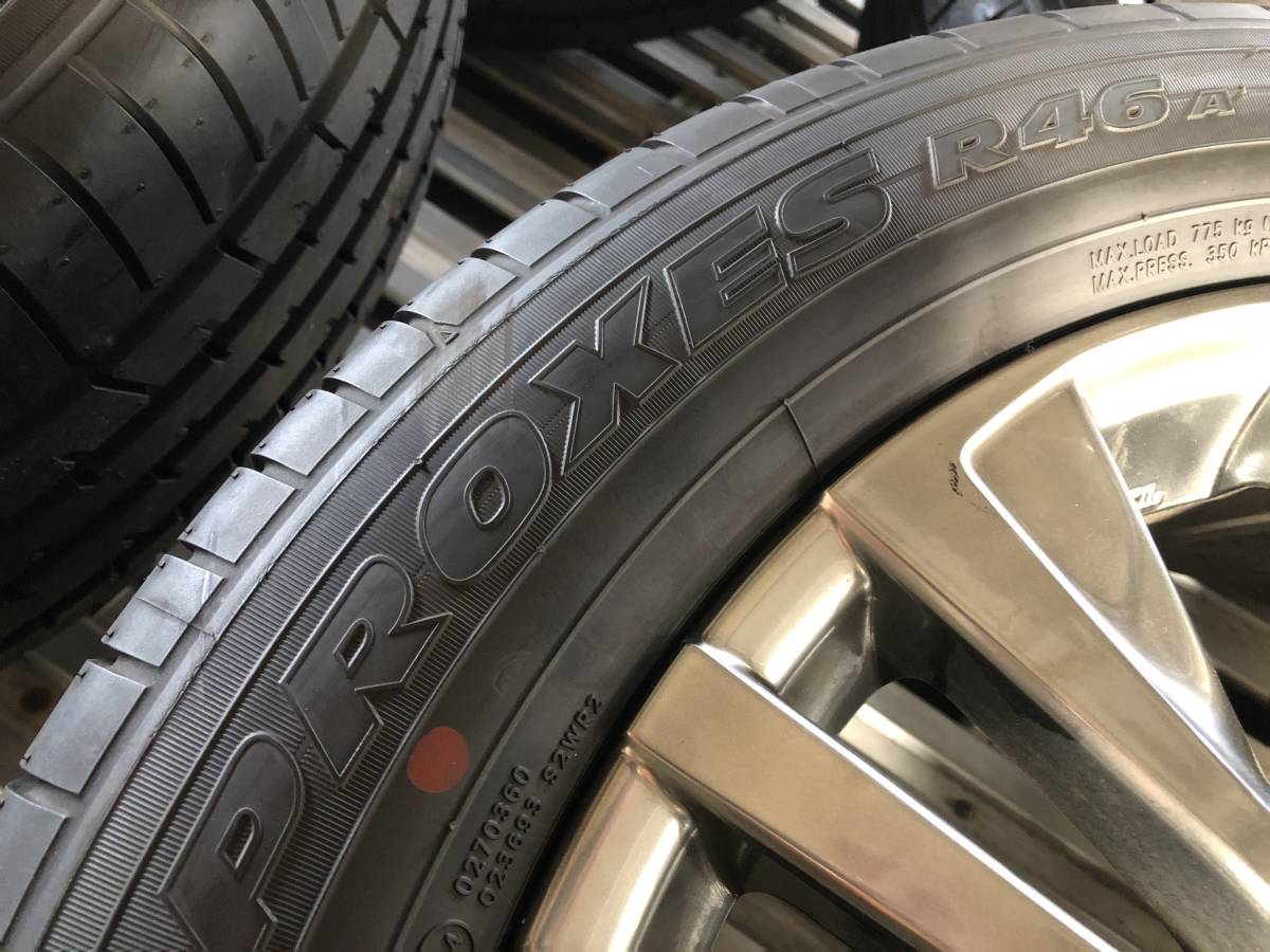 新車外し 保管品 80系 ハリアー 純正 19インチ ハイグロス 4本セット 