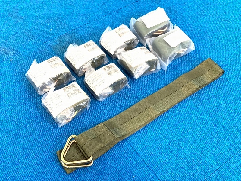 【米軍放出品】未使用品 固定バンド ウェビングストラップ ベルト 9本 181cm (60) ☆PC9OK-W