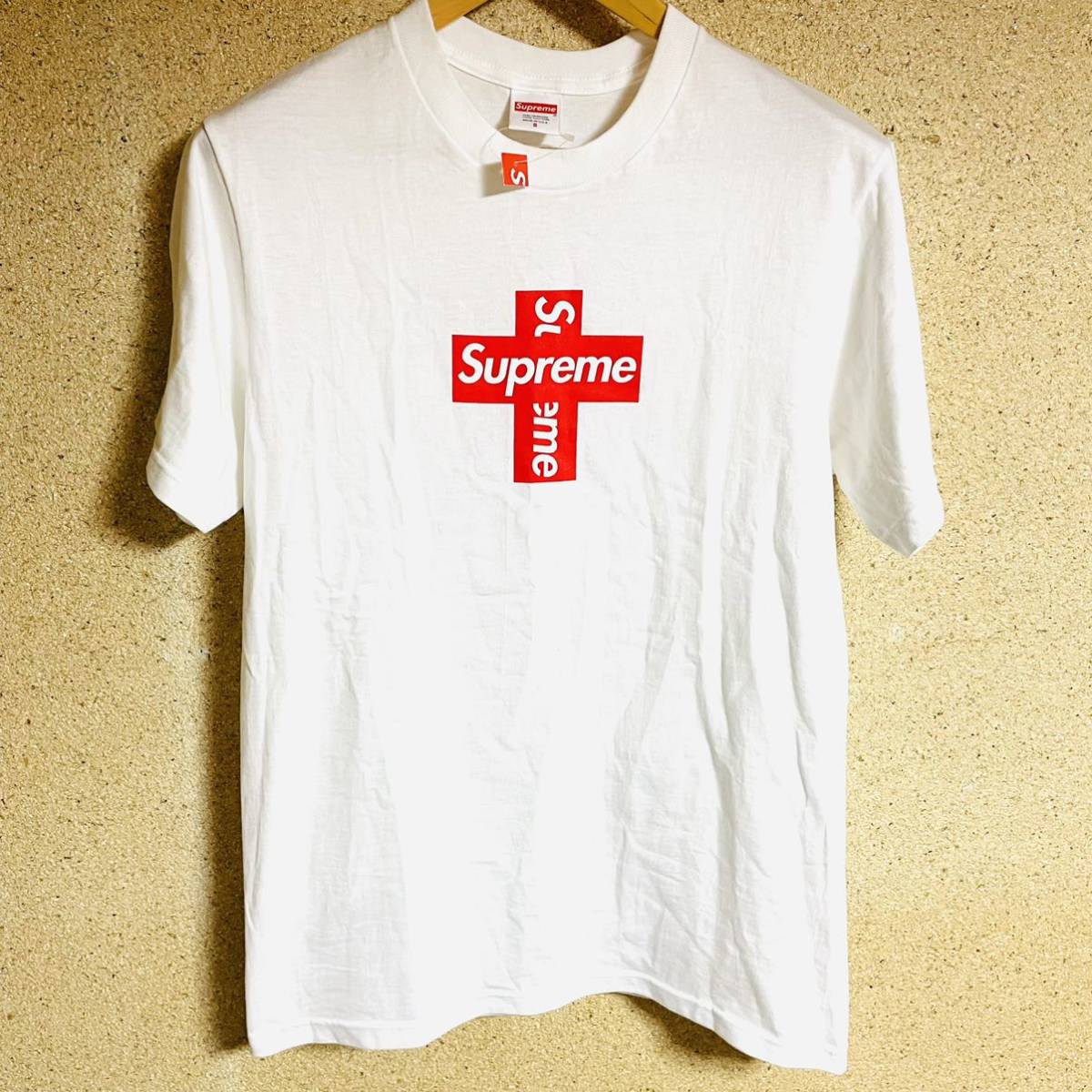 新品 Supreme Cross Box Logo Tee White Red S 20aw 白 赤 クロス ボックスロゴ タグ付き 新品未使用 Box Logo Cross 白 S 20AW