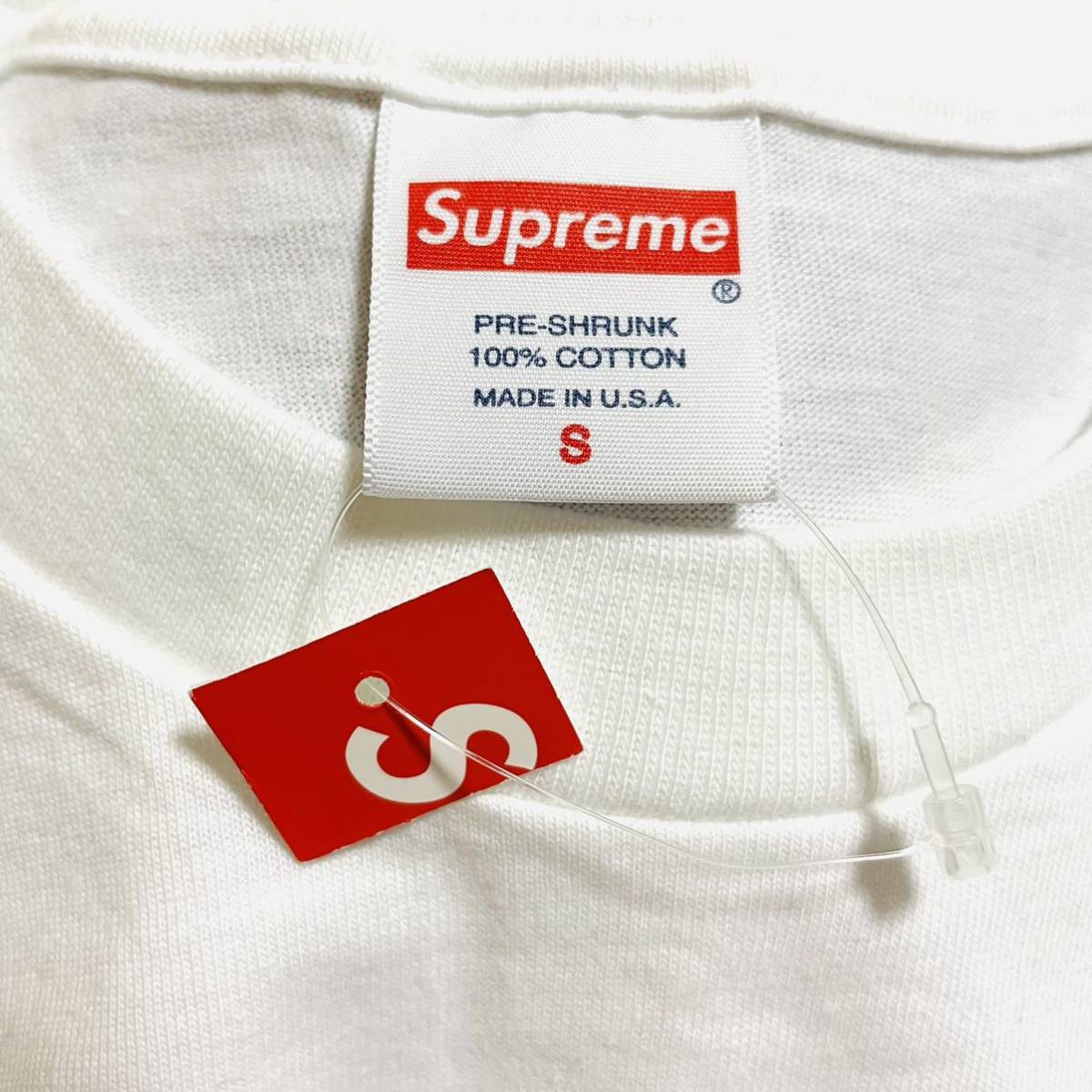 新品 Supreme Cross Box Logo Tee White Red S 20aw 白 赤 クロス ボックスロゴ タグ付き 新品未使用 Box Logo Cross 白 S 20AW