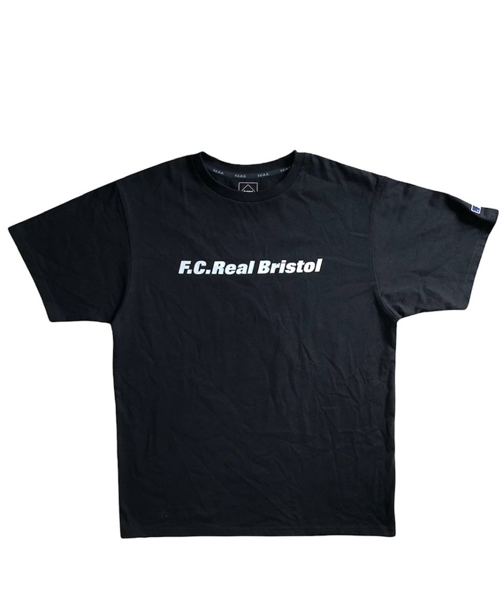名作★ F.C.Real Bristol 21AW MLB TOUR BIG TEAM LOGO TEE ジャイアンツ コラボ プリント クルーネック Tシャツ FCRB ★ XL