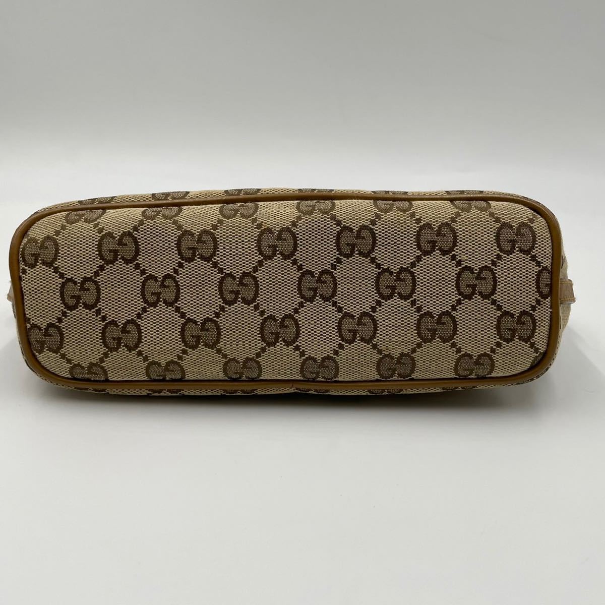 1円○未使用級○ GUCCI グッチ アクセサリーポーチ ハンドバッグ GG柄 