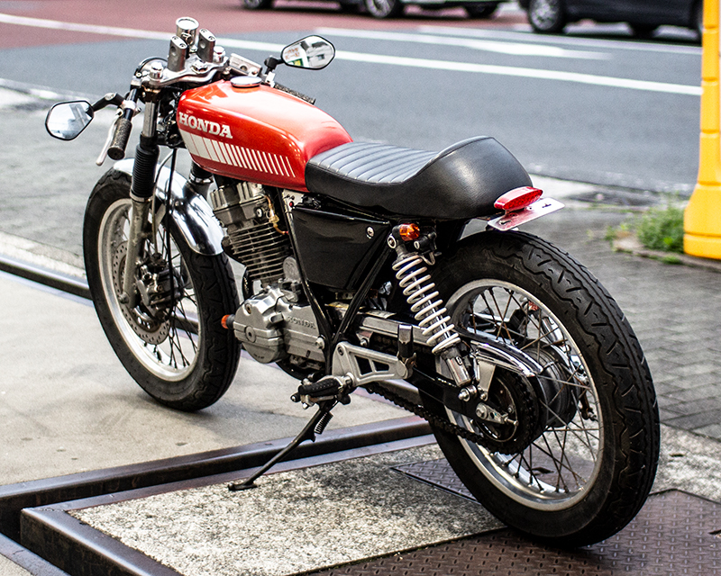  R100RS モノサス　OHLINS　車検たっぷり　SR400 GB250 350 カフェレーサー 岡山発 SR400 フルカスタム カフェレーサー ロンスイ キャストホイール