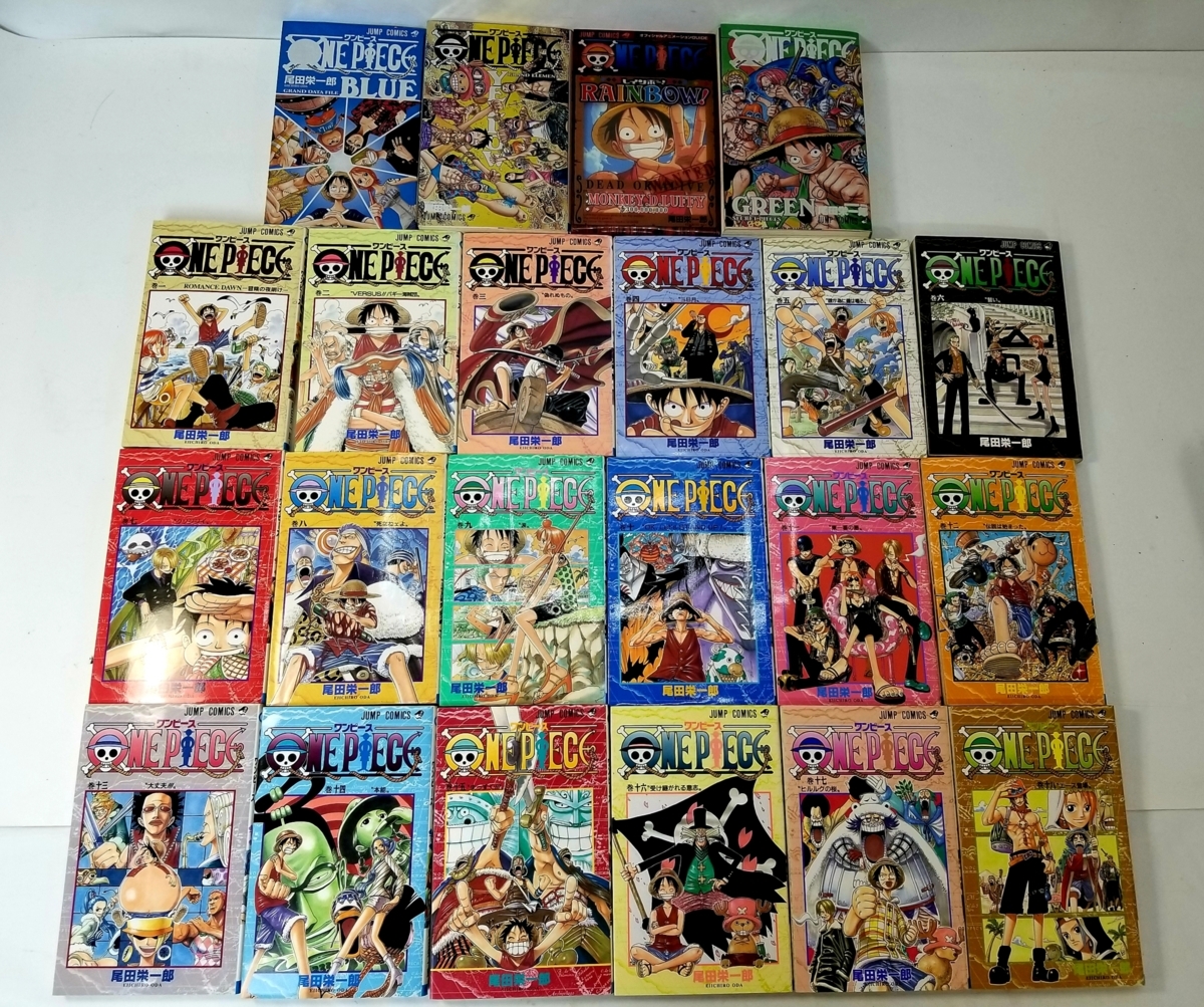 One Piece ワンピース コミック 漫画 1 18巻 33 86巻 81巻欠品 ブルー イエロー 他おまけあり 尾田栄一郎 まとめて セット N03 23 B 少年 売買されたオークション情報 Yahooの商品情報をアーカイブ公開 オークファン Aucfan Com