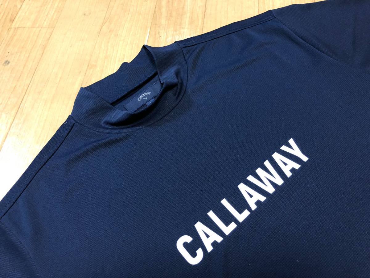 【数量限定，正規品】 Callaway キャロウェイ 吸水速乾 ブランドロゴモックネック半袖シャツ 241-1134406 ネイビー Ｌ(キャロウェイ)｜売買されたオークション情報、yahooの商品情報をアーカイブ公開 - オークファン シャツ