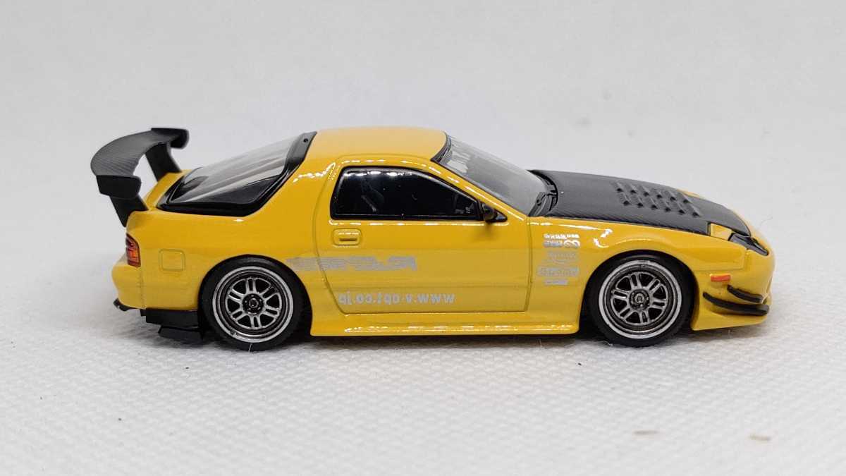 イグニッションモデル 1/64 マツダ RX-7 FC3S RE雨宮 イエロー 開封済