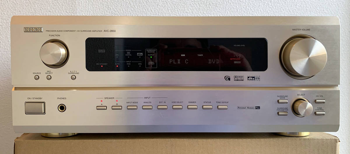 未使用品】DENON AVサラウンドアンAVC-2850-N（ゴールド） AVC-X2850H