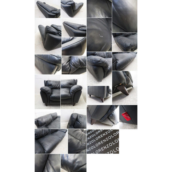 □G963□美品□IDC大塚家具□イタリア□LORENZO ロレンツォ□黒 □G963□美品□IDC大塚家具□イタリア□LORENZO ロレンツォ□黒