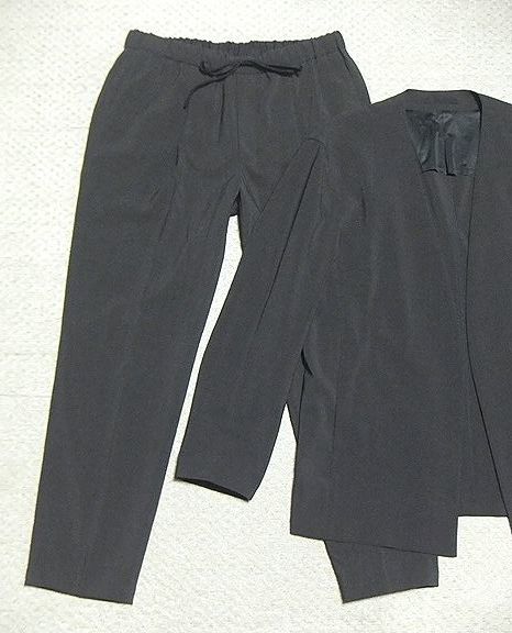 ADAM ET ジャケット ノーカラージャケット &frasl; レディース ROPE'（アダムエロペ） メンズ セットアップ対応 オム) ロペ エ HOMME(アダム ROPÉ ROPE'（アダムエロペ）の「ノーカラー （ブラック（01））