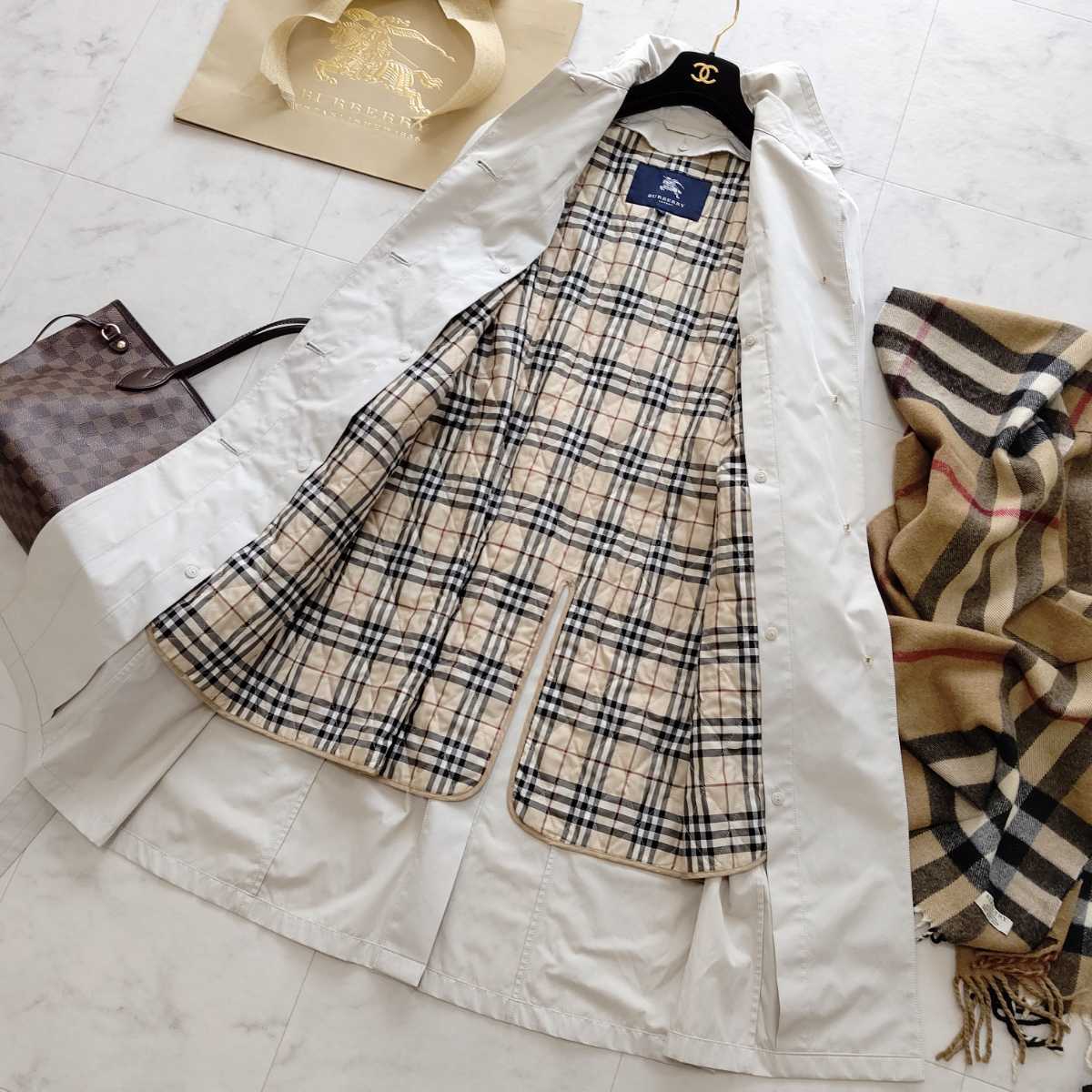 大きいサイズ 美品 BURBERRY バーバリーロンドン トレンチコート